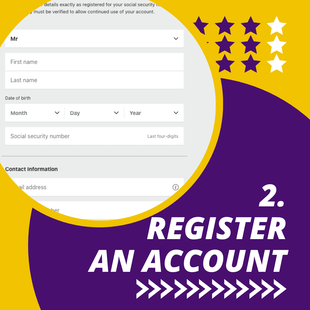 Register your account